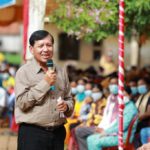 ក្រុមការងារខេត្តក្រចេះ ចុះ​ថ្លែងអំណរគុណប្រជាពលរដ្ឋអ្នកបោះឆ្នោត នៅឃុំព្រែកសាម៉ាន់​ ស្រុកឆ្លូង