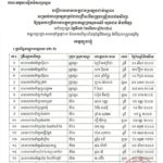 សូមចូលរួមអបអរសាទរ ដល់បេក្ខជនប្រឡងជាប់ជាស្ថាពរ សម្រាប់ការប្រឡងប្រជែងជ្រើសរើសគ្រូបង្រៀននៅបឋមសិក្សា ឱ្យចូលបម្រើការងារក្នុងក្របខណ្ឌក្រសួងអប់រំ យុវជន និងកីឡា